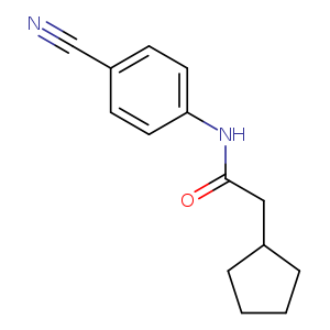 N-(4-cyanophenyl)-2-cyclopentylacetamide