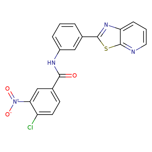 4-chloro-3-nitro-N-(3-{[1,3]thiazolo[5,4-b]pyridin-2-yl}phenyl)benzamide