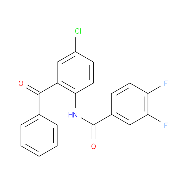 N-(2-Benzoyl-4-chlorophenyl)-3,4-difluorobenzamide