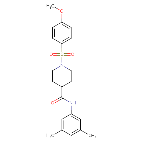 N-(3,5-dimethylphenyl)-1-(4-methoxybenzenesulfonyl)piperidine-4-carboxamide