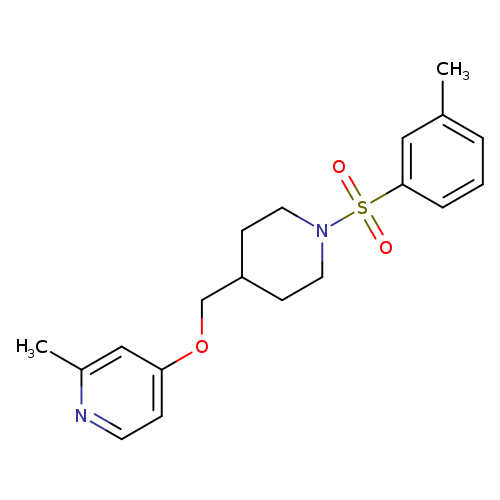 2-methyl-4-{[1-(3-methylbenzenesulfonyl)piperidin-4-yl]methoxy}pyridine