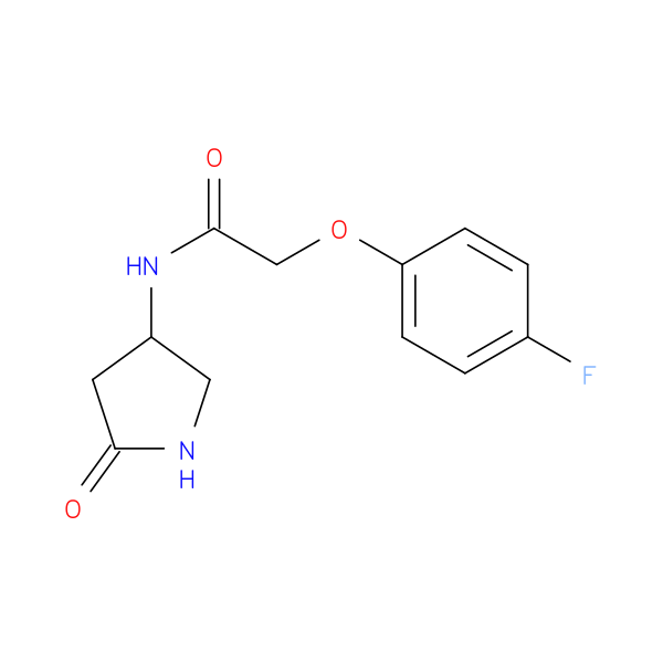 2-(4-fluorophenoxy)-N-(5-oxopyrrolidin-3-yl)acetamide