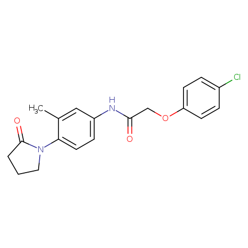 2-(4-chlorophenoxy)-N-[3-methyl-4-(2-oxopyrrolidin-1-yl)phenyl]acetamide