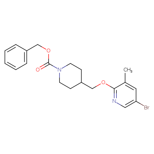 4-(5-Bromo-3-methyl-pyridin-2-yloxymethyl)-piperidine-1-carboxylic acid benzyl ester