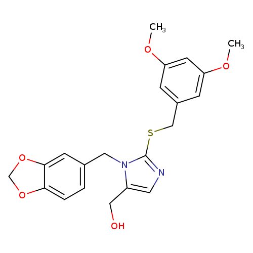 {1-[(2H-1,3-benzodioxol-5-yl)methyl]-2-{[(3,5-dimethoxyphenyl)methyl]sulfanyl}-1H-imidazol-5-yl}methanol
