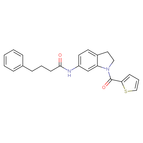 4-phenyl-N-[1-(thiophene-2-carbonyl)-2,3-dihydro-1H-indol-6-yl]butanamide