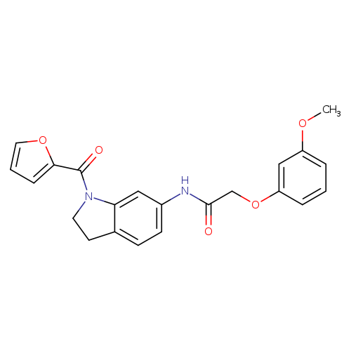 N-[1-(furan-2-carbonyl)-2,3-dihydro-1H-indol-6-yl]-2-(3-methoxyphenoxy)acetamide