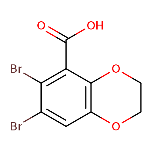 6,7-Dibromo-2,3-dihydrobenzo[b][1,4]dioxine-5-carboxylic acid