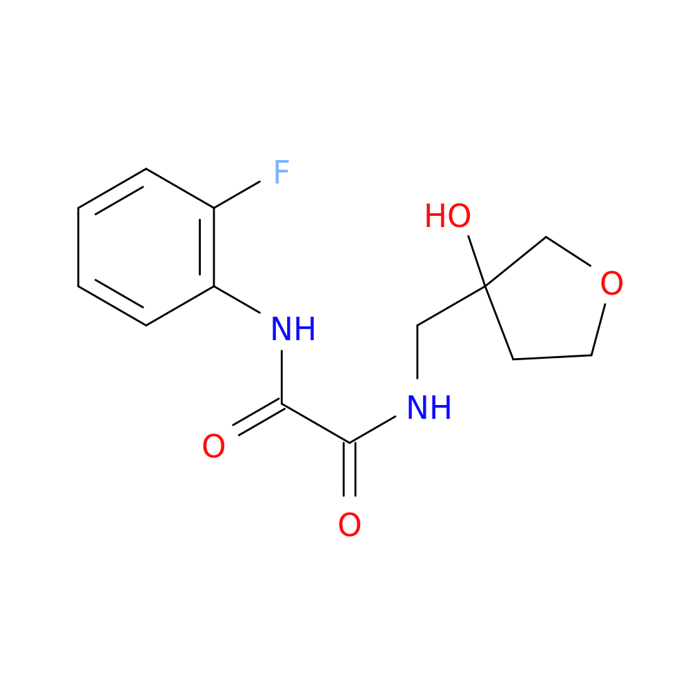 N'-(2-fluorophenyl)-N-[(3-hydroxyoxolan-3-yl)methyl]ethanediamide