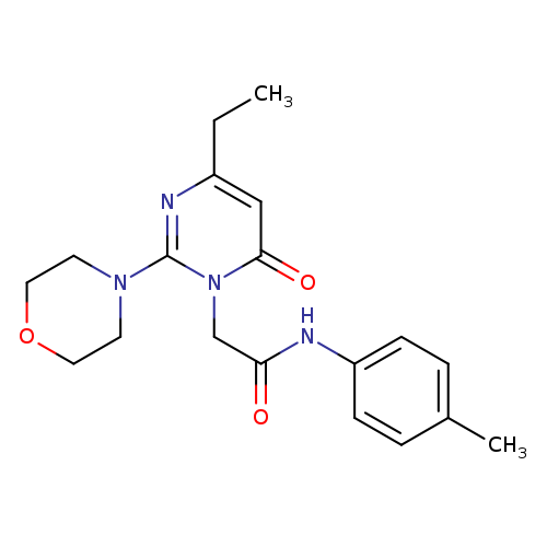 2-[4-ethyl-2-(morpholin-4-yl)-6-oxo-1,6-dihydropyrimidin-1-yl]-N-(4-methylphenyl)acetamide