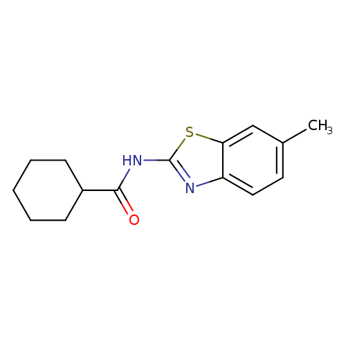 N-(6-methyl-1,3-benzothiazol-2-yl)cyclohexanecarboxamide