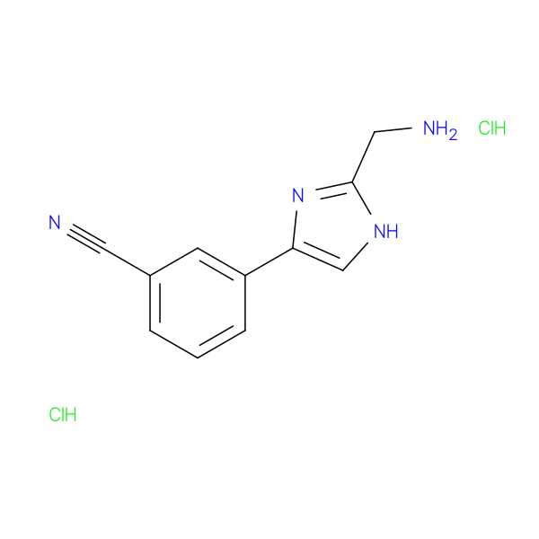 3-[2-(aminomethyl)-1H-imidazol-4-yl]benzonitrile dihydrochloride