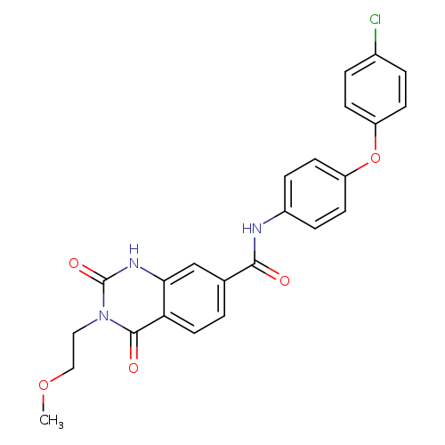 N-[4-(4-chlorophenoxy)phenyl]-3-(2-methoxyethyl)-2,4-dioxo-1,2,3,4-tetrahydroquinazoline-7-carboxamide