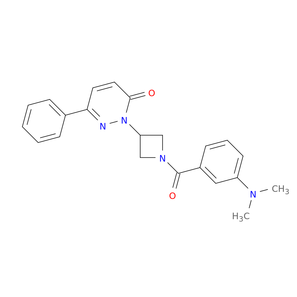 2-{1-[3-(dimethylamino)benzoyl]azetidin-3-yl}-6-phenyl-2,3-dihydropyridazin-3-one