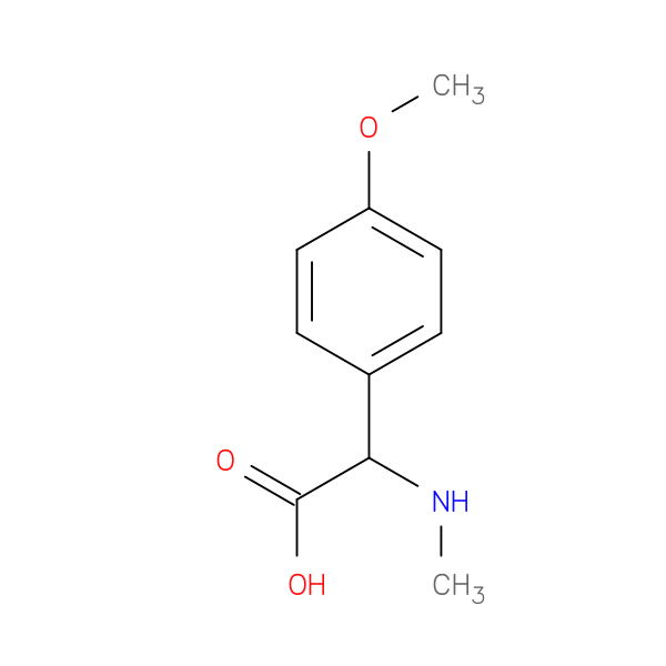 Benzeneacetic acid, 4-methoxy-a-(methylamino)-