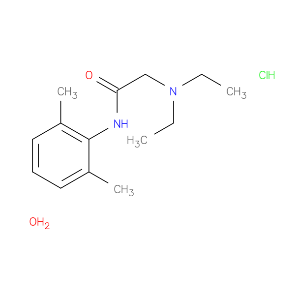 Lidocaine hydrochloride monohydrate