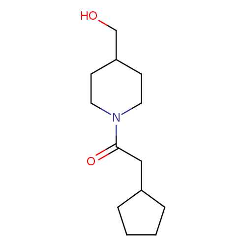 2-cyclopentyl-1-(4-(hydroxymethyl)piperidin-1-yl)ethan-1-one