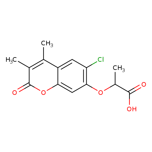 2-[(6-Chloro-3,4-dimethyl-2-oxo-2h-chromen-7-yl)oxy]propanoic acid