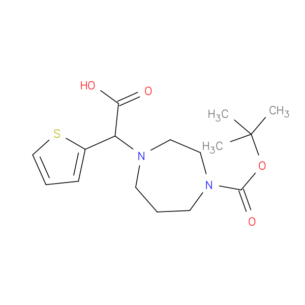1-Boc-4-(carboxy-thiophen-2-yl-methyl)-[1,4]diazepane