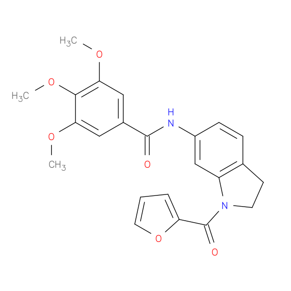 N-[1-(furan-2-carbonyl)-2,3-dihydro-1H-indol-6-yl]-3,4,5-trimethoxybenzamide