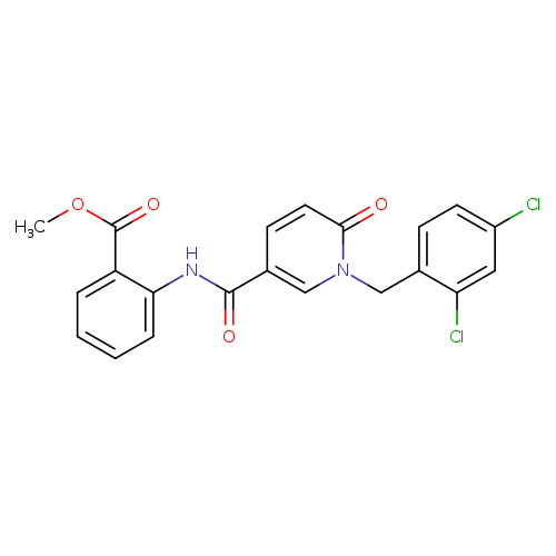 methyl 2-{1-[(2,4-dichlorophenyl)methyl]-6-oxo-1,6-dihydropyridine-3-amido}benzoate