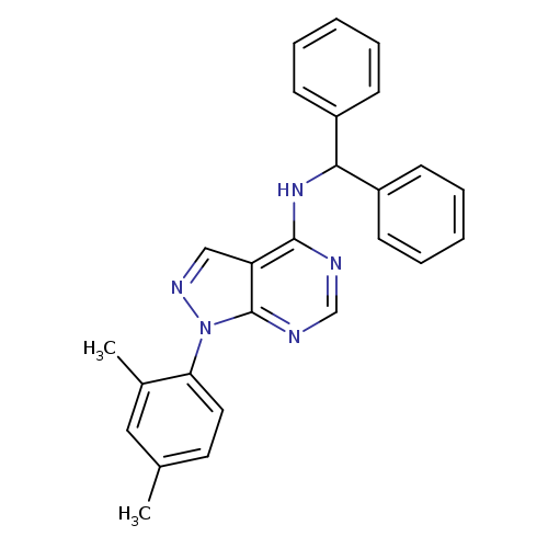 1-(2,4-dimethylphenyl)-N-(diphenylmethyl)-1H-pyrazolo[3,4-d]pyrimidin-4-amine