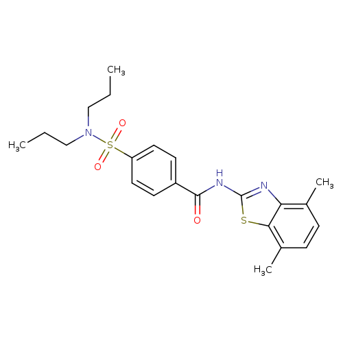 N-(4,7-dimethyl-1,3-benzothiazol-2-yl)-4-(dipropylsulfamoyl)benzamide
