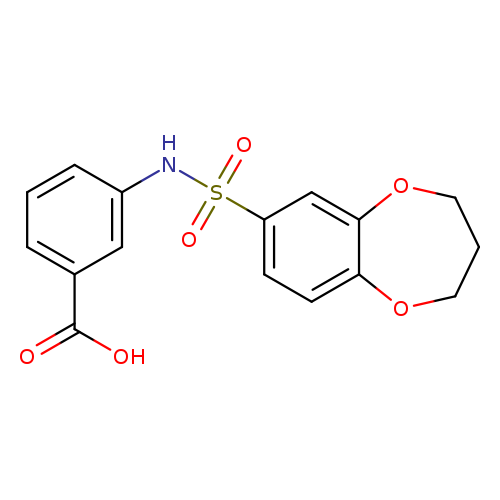 3-[(3,4-DIHYDRO-2H-1,5-BENZODIOXEPIN-7-YLSULFONYL)AMINO]BENZOIC ACID