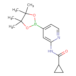 Cyclopropanecarboxylic acid [4-(4,4,5,5-tetramethyl-[1,3,2]dioxaborolan-2-yl)-pyridin-2-yl]-amide