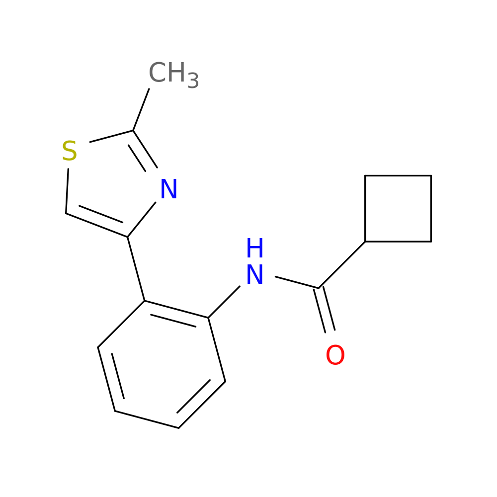 N-[2-(2-methyl-1,3-thiazol-4-yl)phenyl]cyclobutanecarboxamide