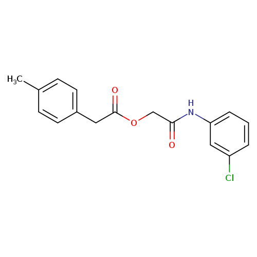 [(3-chlorophenyl)carbamoyl]methyl 2-(4-methylphenyl)acetate