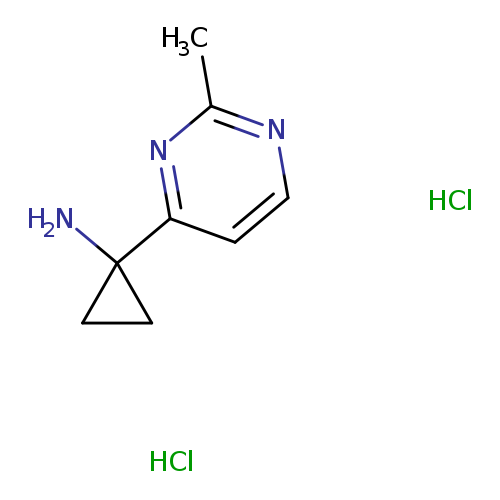 1-(2-methylpyrimidin-4-yl)cyclopropan-1-amine dihydrochloride