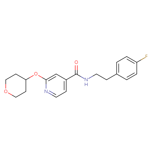 N-[2-(4-fluorophenyl)ethyl]-2-(oxan-4-yloxy)pyridine-4-carboxamide