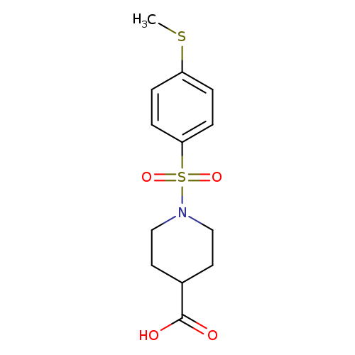 1-([4-(Methylthio)phenyl]sulfonyl)piperidine-4-carboxylic acid
