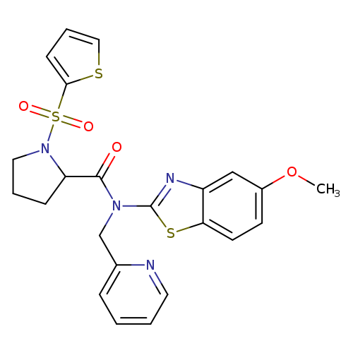 N-(5-methoxy-1,3-benzothiazol-2-yl)-N-[(pyridin-2-yl)methyl]-1-(thiophene-2-sulfonyl)pyrrolidine-2-carboxamide