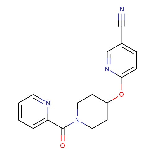 6-{[1-(pyridine-2-carbonyl)piperidin-4-yl]oxy}pyridine-3-carbonitrile