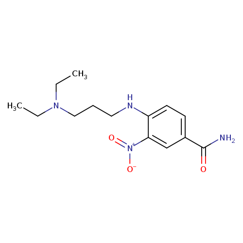 4-{[3-(diethylamino)propyl]amino}-3-nitrobenzamide