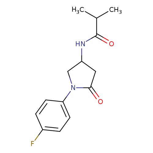 N-[1-(4-fluorophenyl)-5-oxopyrrolidin-3-yl]-2-methylpropanamide