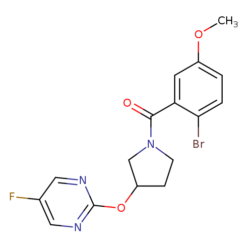 2-{[1-(2-bromo-5-methoxybenzoyl)pyrrolidin-3-yl]oxy}-5-fluoropyrimidine