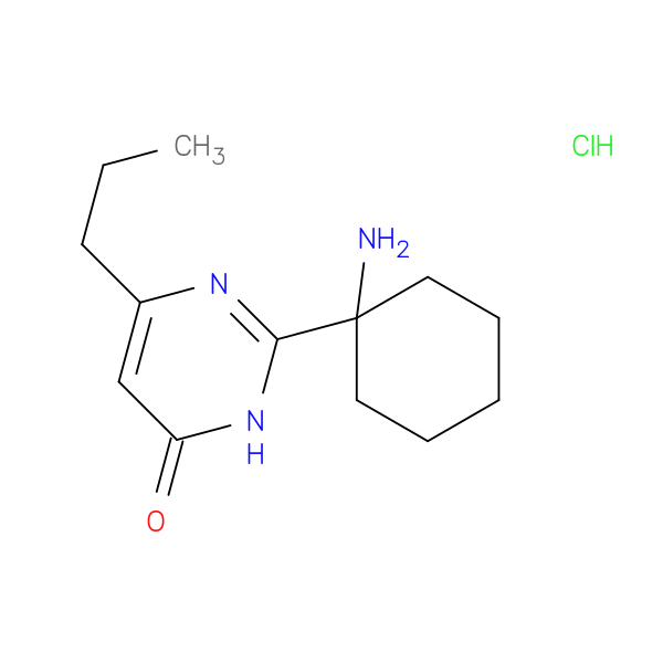 2-(1-aminocyclohexyl)-6-propyl-3,4-dihydropyrimidin-4-one hydrochloride