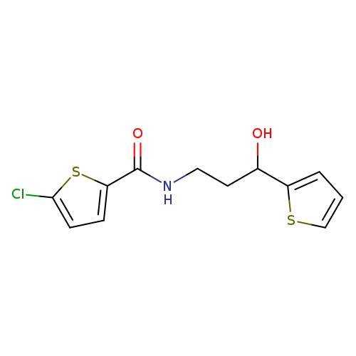 5-chloro-N-[3-hydroxy-3-(thiophen-2-yl)propyl]thiophene-2-carboxamide