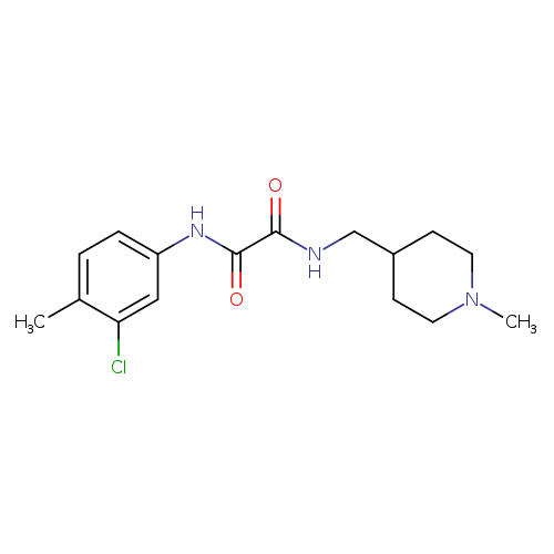N'-(3-chloro-4-methylphenyl)-N-[(1-methylpiperidin-4-yl)methyl]ethanediamide