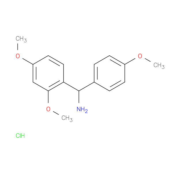 (2,4-dimethoxyphenyl)(4-methoxyphenyl)methanamine hydrochloride