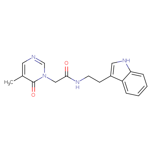 N-[2-(1H-indol-3-yl)ethyl]-2-(5-methyl-6-oxo-1,6-dihydropyrimidin-1-yl)acetamide