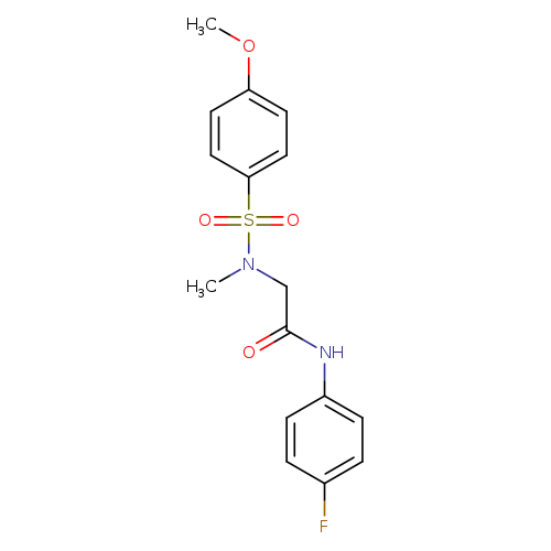 N-(4-fluorophenyl)-2-[[(4-methoxyphenyl)sulfonyl](methyl)amino]acetamide