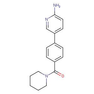 2-Amino-5-[4-(piperidinocarbonyl)phenyl]pyridine