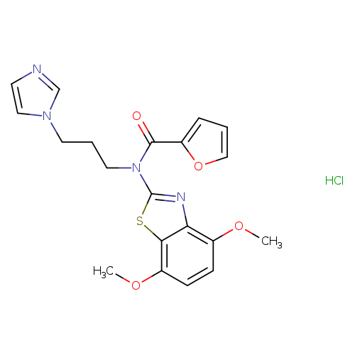 N-(4,7-dimethoxy-1,3-benzothiazol-2-yl)-N-[3-(1H-imidazol-1-yl)propyl]furan-2-carboxamide hydrochloride