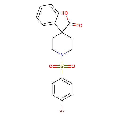 1-[(4-Bromophenyl)sulfonyl]-4-phenyl-4-piperidinecarboxylic acid