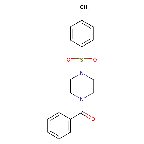 1-benzoyl-4-(4-methylbenzenesulfonyl)piperazine