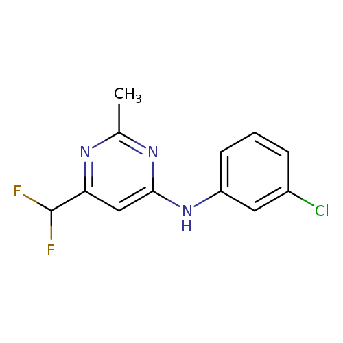 N-(3-chlorophenyl)-6-(difluoromethyl)-2-methylpyrimidin-4-amine
